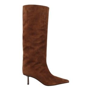 Le Silla Knee-High Toffee Suede Bella Boots - NWT